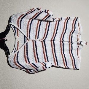 Love Wins Shirt Womens Size L Mesh Sweater Knit